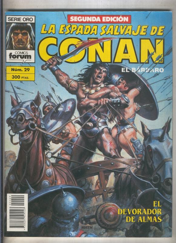 La Espada Salvaje de Conan volumen 1 segunda edicion numero 029 (numerado 2 en trasera)