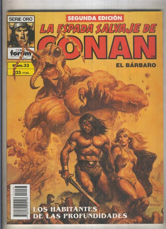La Espada Salvaje de Conan volumen 1 segunda edicion numero 033 (numerado 3 en trasera) 