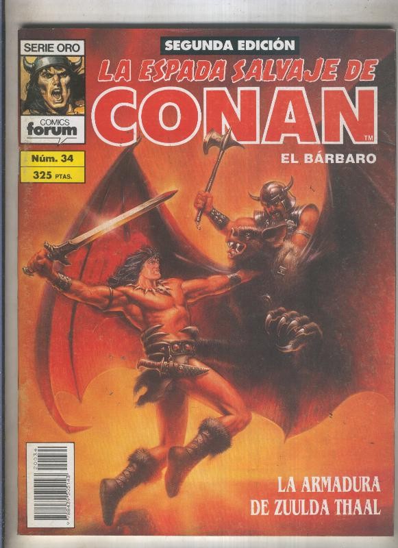 La Espada Salvaje de Conan volumen 1 segunda edicion numero 034 (numerado 1 en trasera) 