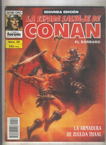 La Espada Salvaje de Conan volumen 1 segunda edicion numero 034 (numerado 1 en trasera) 