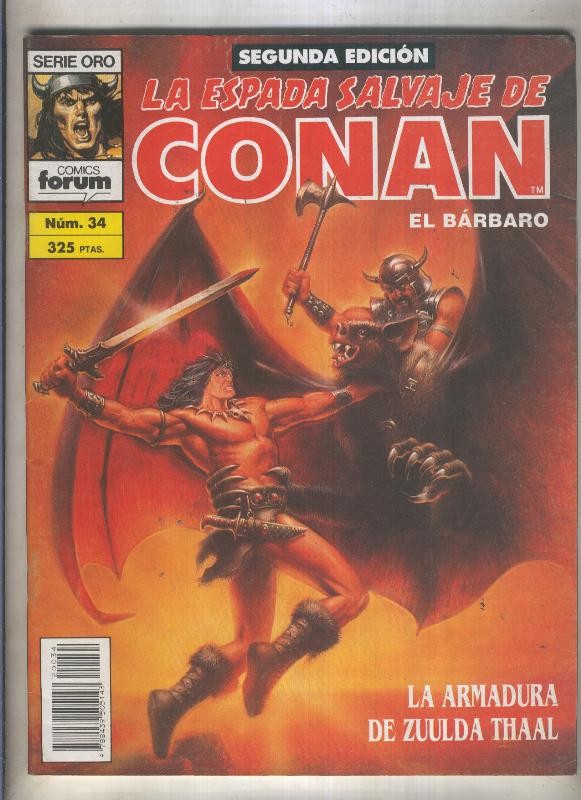 La Espada Salvaje de Conan volumen 1 segunda edicion numero 034 (numerado 2 en trasera) 