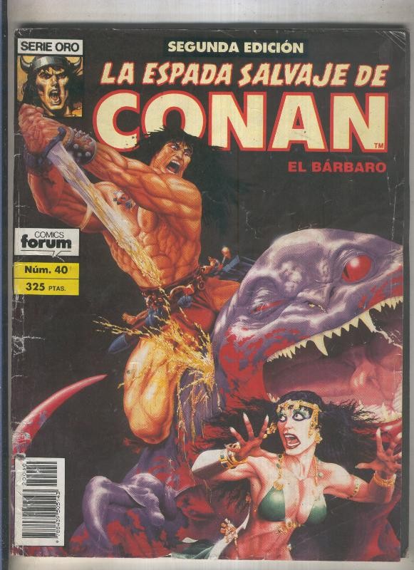 La Espada Salvaje de Conan volumen 1 segunda edicion numero 040 (numerado 1 en trasera)