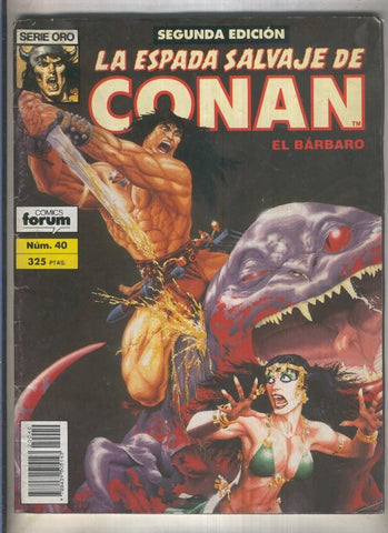 La Espada Salvaje de Conan volumen 1 segunda edicion numero 040 (numerado 2 en trasera)