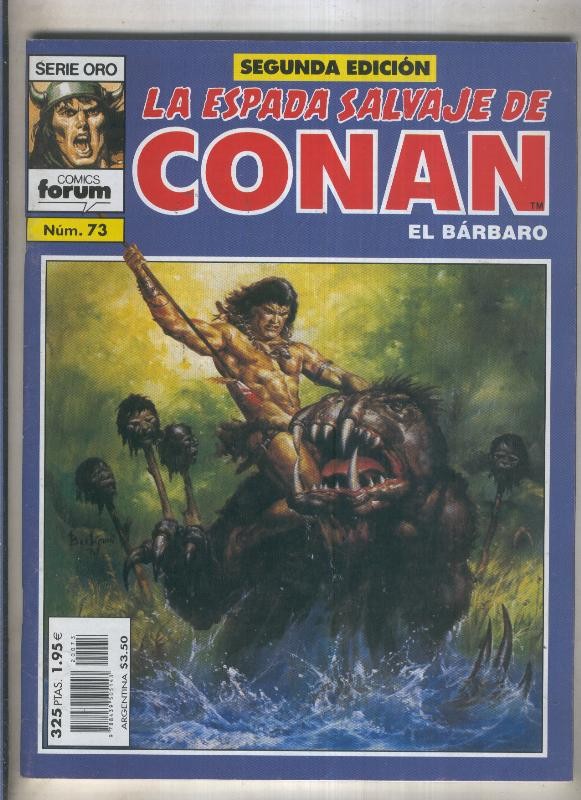 La Espada Salvaje de Conan volumen 1 segunda edicion numero 073  (numerado 1 en trasera)