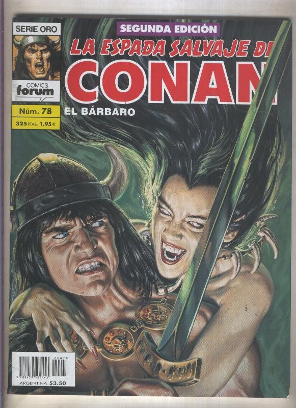 La Espada Salvaje de Conan volumen 1 segunda edicion numero 078 (numerado 1 en trasera)