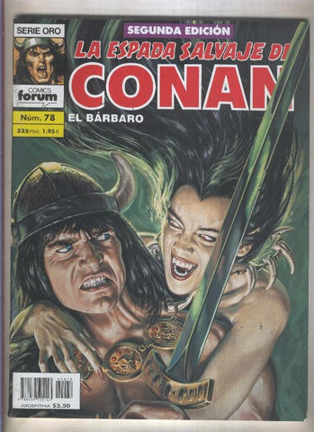 La Espada Salvaje de Conan volumen 1 segunda edicion numero 078 (numerado 1 en trasera)