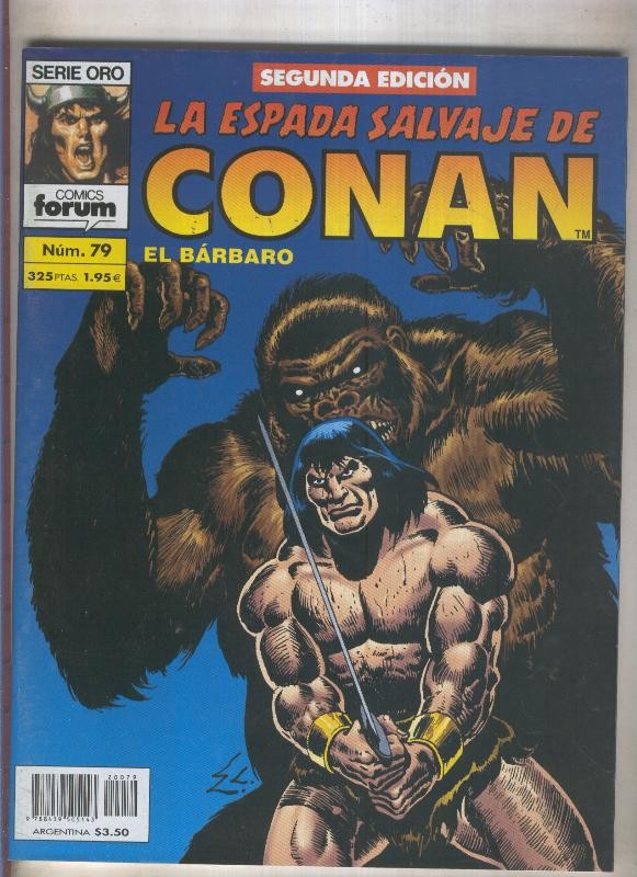 La Espada Salvaje de Conan volumen 1 segunda edicion numero 079 (numerado 1 en trasera)