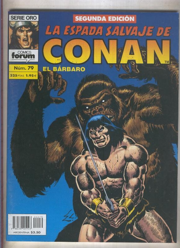 La Espada Salvaje de Conan volumen 1 segunda edicion numero 079 (numerado 2 en trasera)