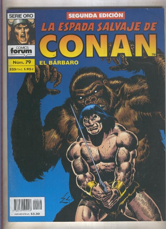 La Espada Salvaje de Conan volumen 1 segunda edicion numero 079 (numerado 3 en trasera)