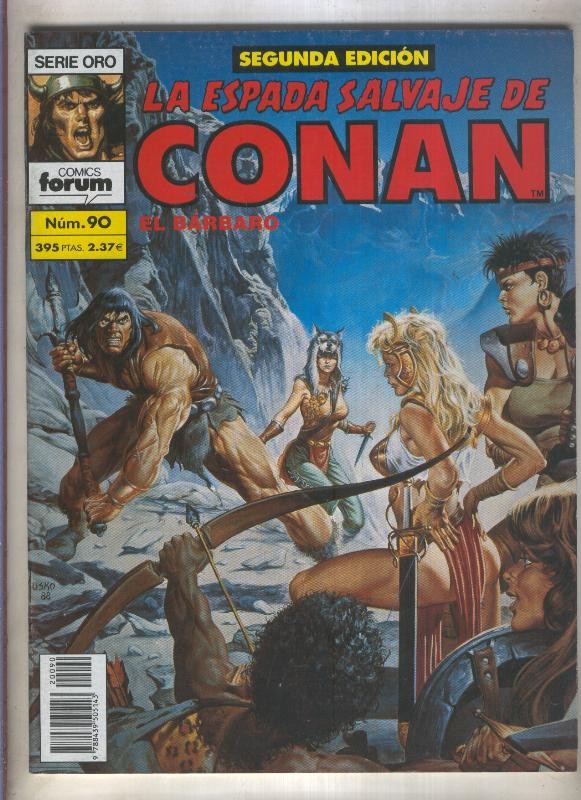 La Espada Salvaje de Conan volumen 1 segunda edicion numero 090 (numerado 2 en trasera) 
