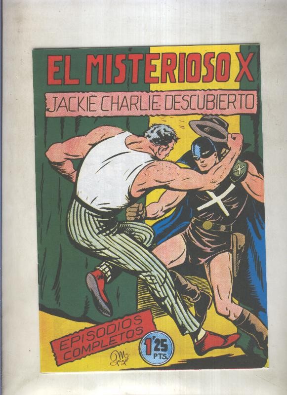 El Misterioso X, facsimil numero 13: Jackie Charlie descubierto