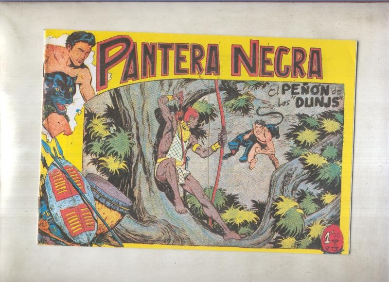 Pantera Negra, facsimil numero 41: El peñon de los Dunjs (numerado 1 en trasera)
