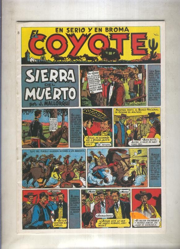El Coyote facsimil numero 008: Sierra del muerto (numerado 2 en trasera)