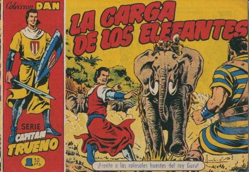 El Capitan Trueno facsimil numero 007: La carga de los elefantes