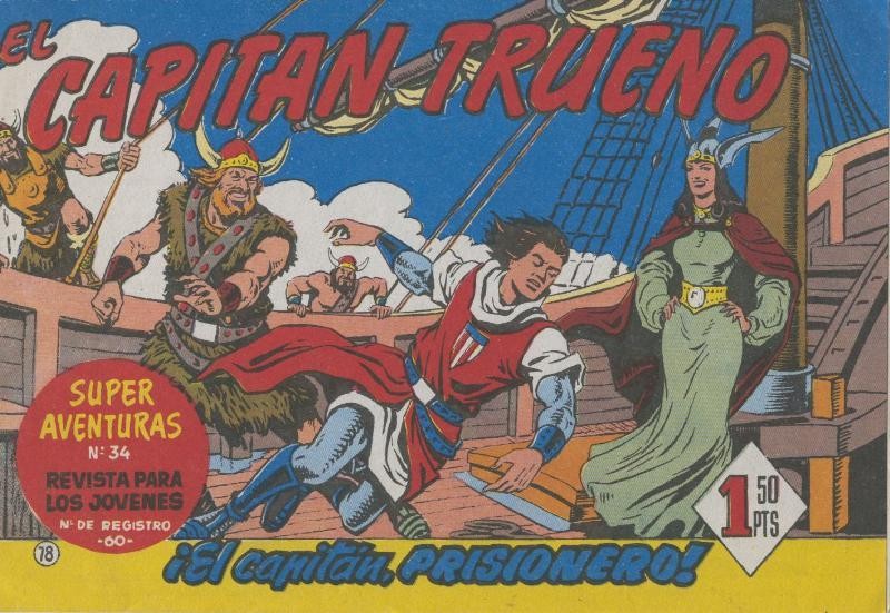 El Capitan Trueno facsimil numero 078: El capitan, prisionero