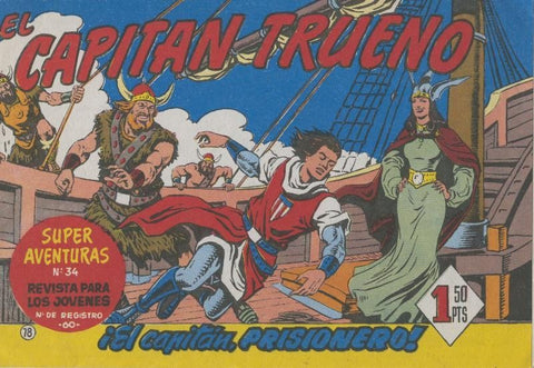 El Capitan Trueno facsimil numero 078: El capitan, prisionero