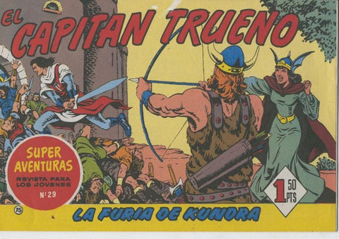 El Capitan Trueno facsimil numero 075: La furia de Kundra