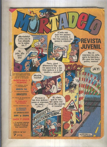 Mortadelo revista semanal numero 107: El Corsario de Hierro