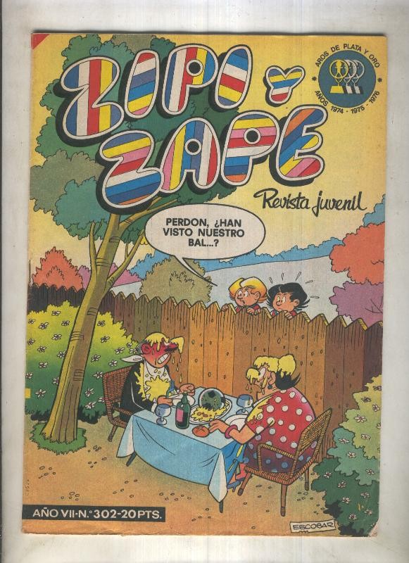 Zipi y Zape semanal numero 302 (numerado 1 en trasera)