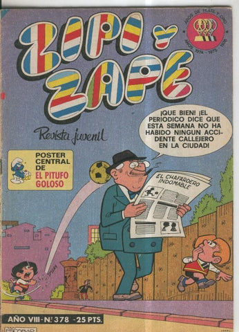 Zipi y Zape semanal numero 378, poster central Pifuto Goloso