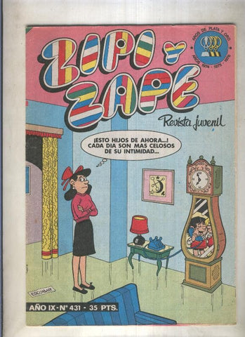 Zipi y Zape semanal numero 431 (numerado 2 en trasera)