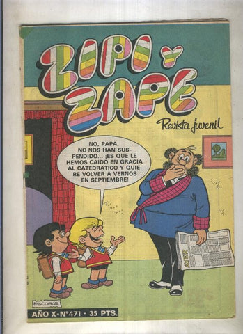 Zipi y Zape semanal numero 471 (numerado 3 en trasera)