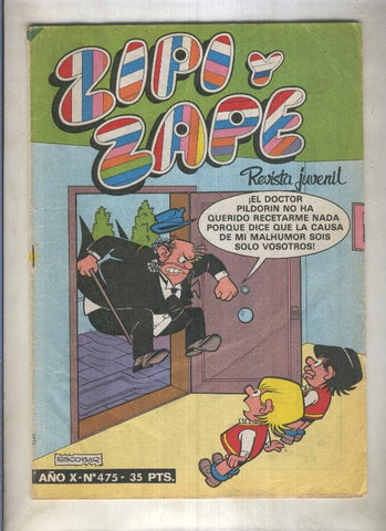 Zipi y Zape semanal numero 475 (numerado 2 en trasera)