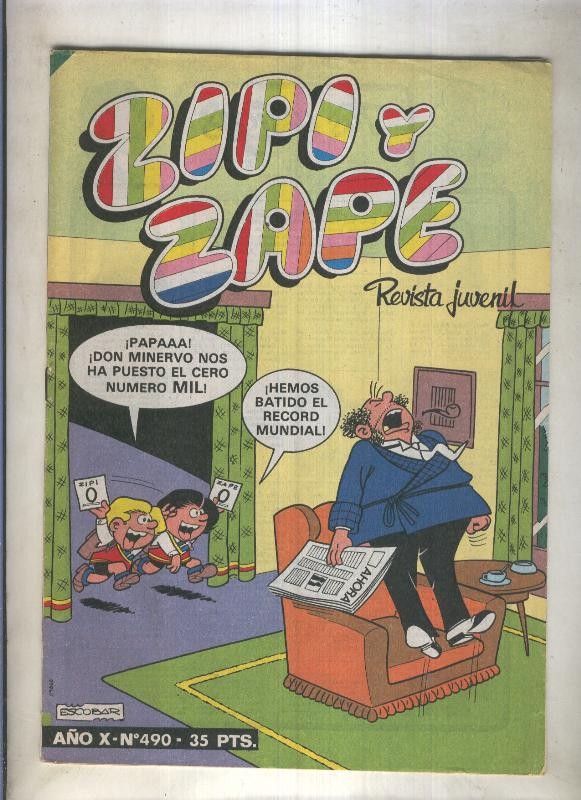 Zipi y Zape semanal numero 490 (numerado 2 en trasera)