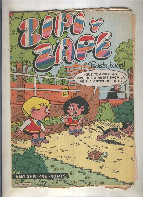 Zipi y Zape semanal numero 496 (numerado 1 en trasera)