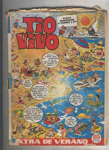 Tio Vivo extra verano 1971 (mal estado, rajas cubierta con cello9