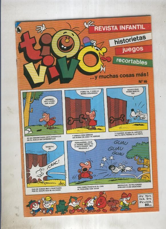 Tio Vivo tercera epoca (1985) numero 16 (numerado 2 en trasera)