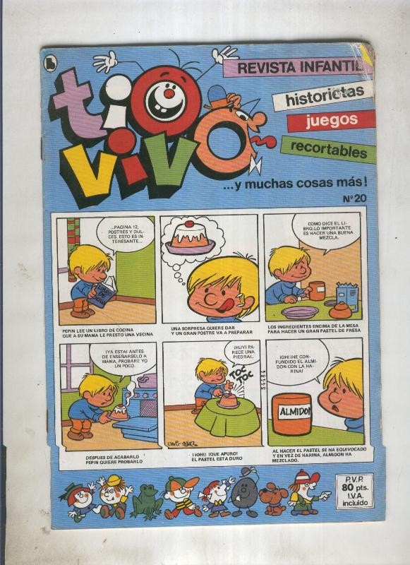 Tio Vivo tercera epoca (1985) numero 20 (numerado 1 en trasera)