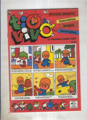 Tio Vivo tercera epoca (1985) numero 21 (numerado 3 en trasera)