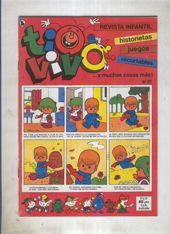 Tio Vivo tercera epoca (1985) numero 21 (numerado 7 en trasera)