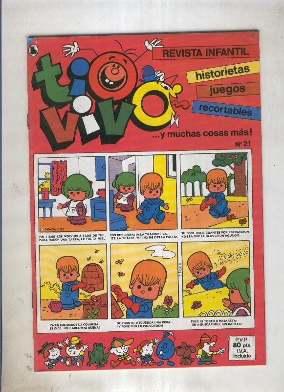 Tio Vivo tercera epoca (1985) numero 21 (numerado 8 en trasera)