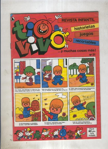Tio Vivo tercera epoca (1985) numero 21 (numerado 8 en trasera)