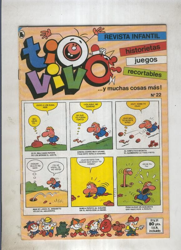 Tio Vivo tercera epoca (1985) numero 22 (numerado 1 en trasera)