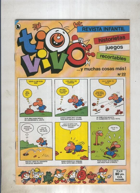 Tio Vivo tercera epoca (1985) numero 22 (numerado 4 en trasera)