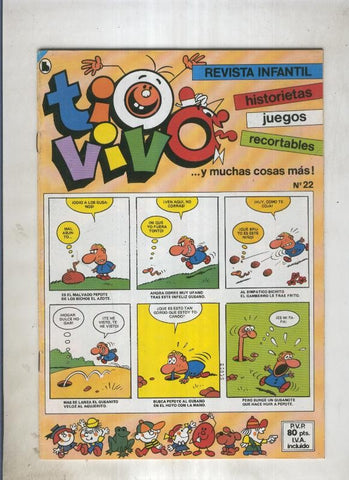 Tio Vivo tercera epoca (1985) numero 22 (numerado 4 en trasera)