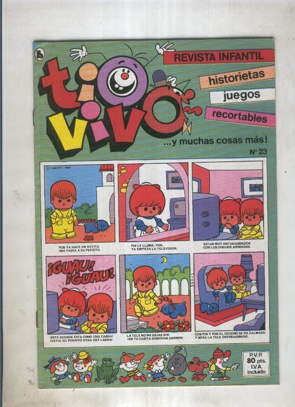 Tio Vivo tercera epoca (1985) numero 23 (numerado 2 en trasera)
