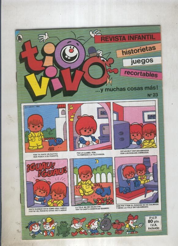 Tio Vivo tercera epoca (1985) numero 23 (numerado 3 en trasera)