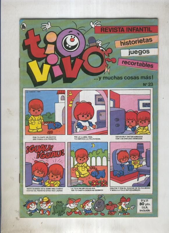 Tio Vivo tercera epoca (1985) numero 23 (numerado 5 en trasera)
