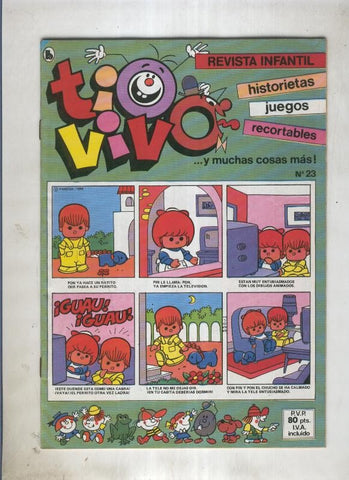 Tio Vivo tercera epoca (1985) numero 23 (numerado 5 en trasera)