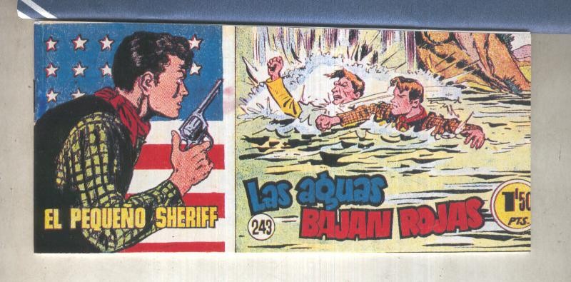 El Pequeño Sheriff facsimil numero 243: Las aguas bajan rojas