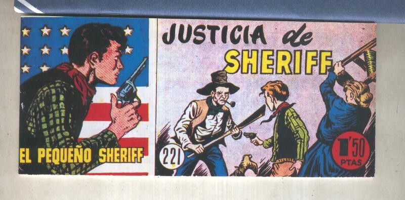 El Pequeño Sheriff facsimil numero 221: Justicia de Sheriff