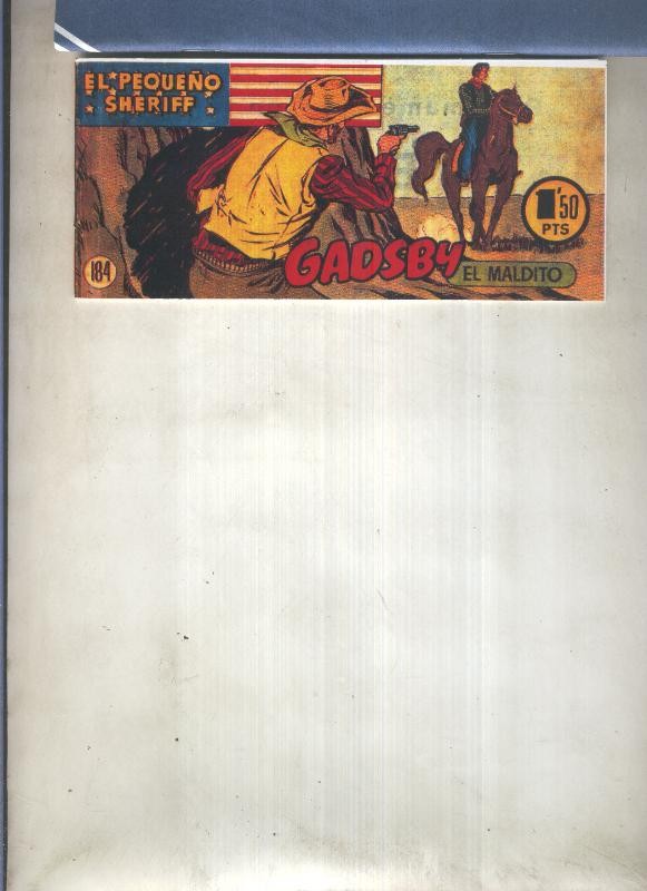 El Pequeño Sheriff facsimil numero 184; Gadsby el maldito