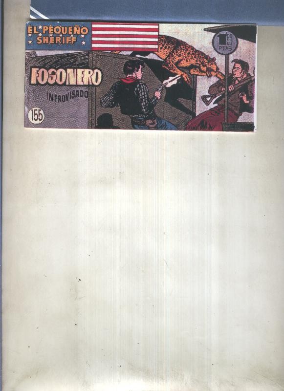 El Pequeño Sheriff facsimil numero 155: Fogonero improvisado