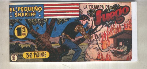 El Pequeño Sheriff facsimil numero 099: La trampa de fuego