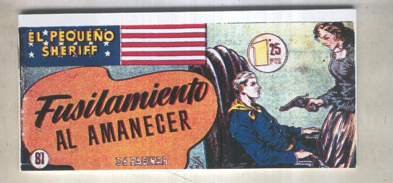 El Pequeño Sheriff facsimil numero 081: Fusilamiento al amanecer