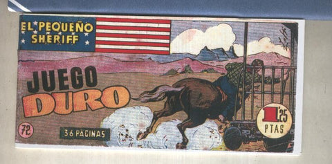 El Pequeño Sheriff facsimil numero 072: Juego duro